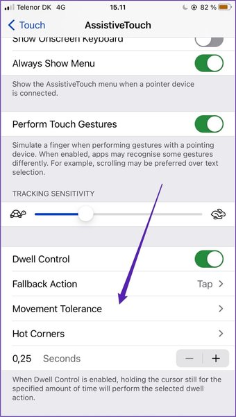 Dung sai chuyển động truy cập iPhone