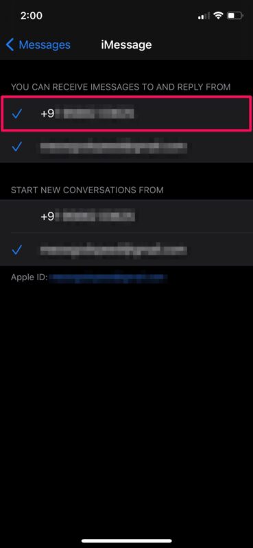 Cách cập nhật số điện thoại cho iMessage & Facetime trên iPhone & iPad