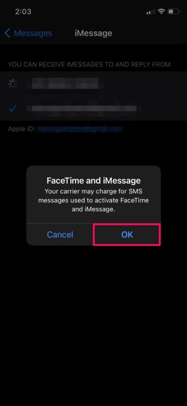 Cách cập nhật số điện thoại cho iMessage & Facetime trên iPhone và iPad