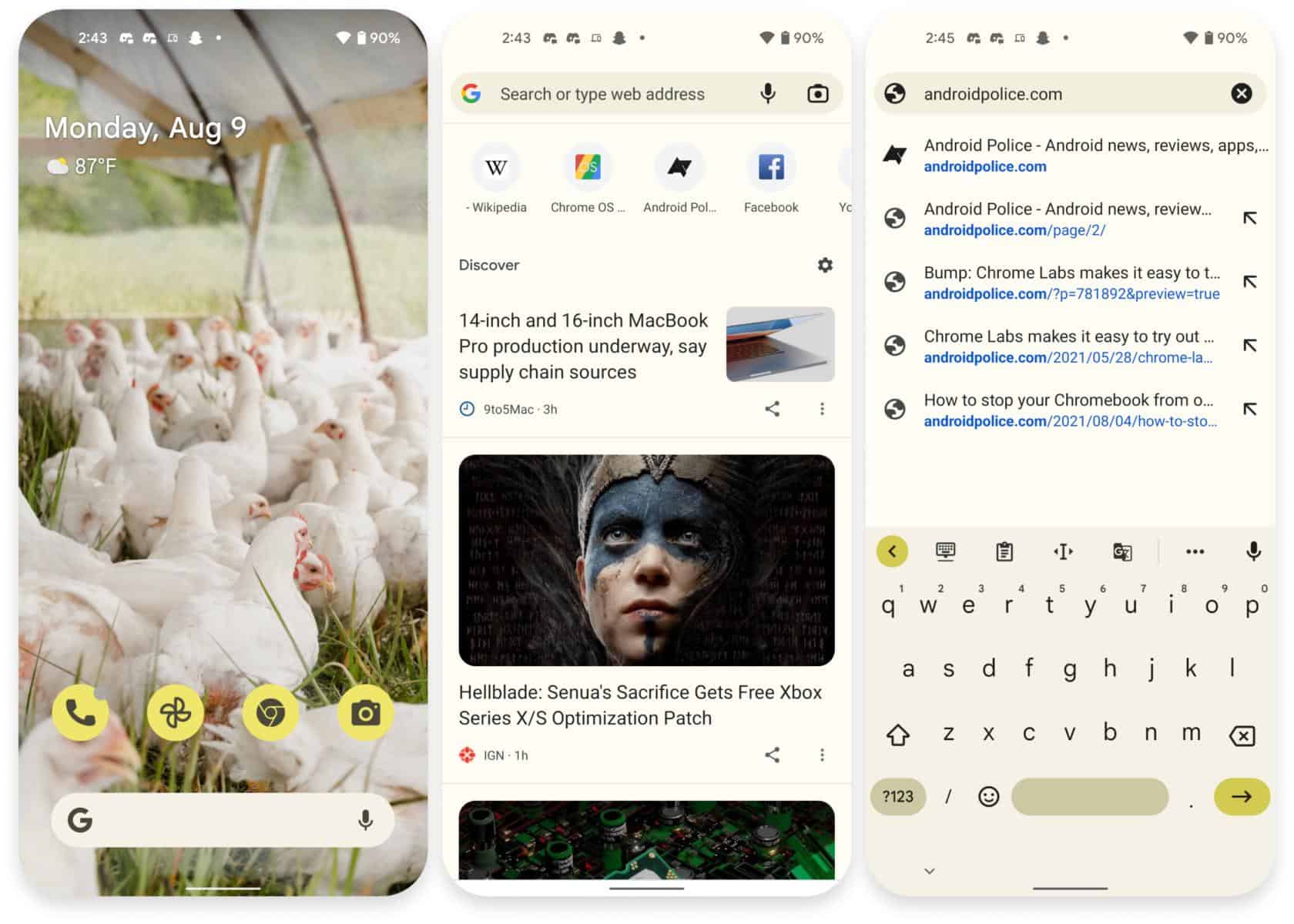 Chất liệu Android 12 Bạn sắp sẵn sàng cho Google Chrome - VI Atsit