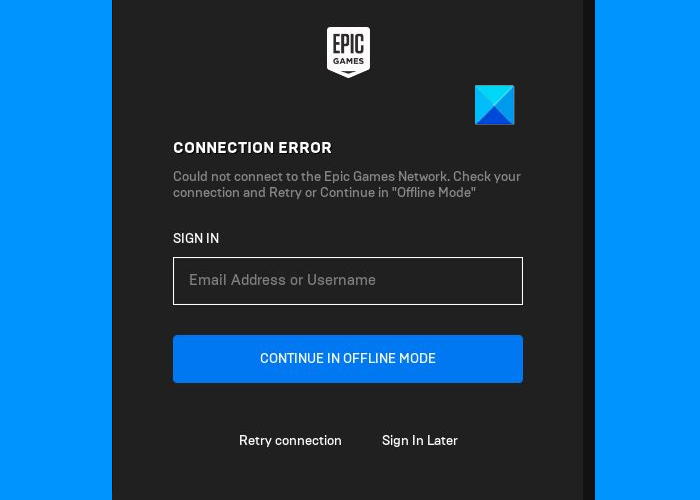 Sửa lỗi kết nối Epic Games