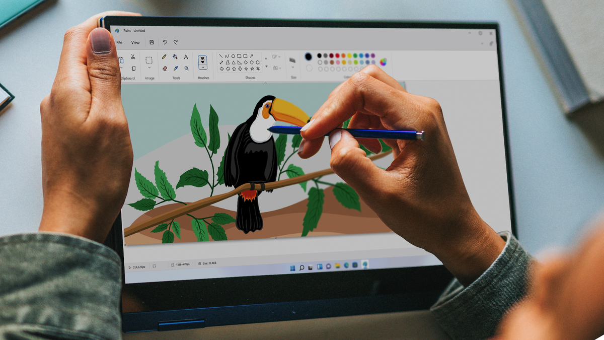 MS Paint chạy trong Windows 11