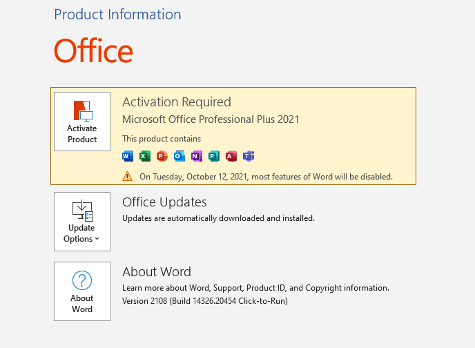 microsoft office 2021