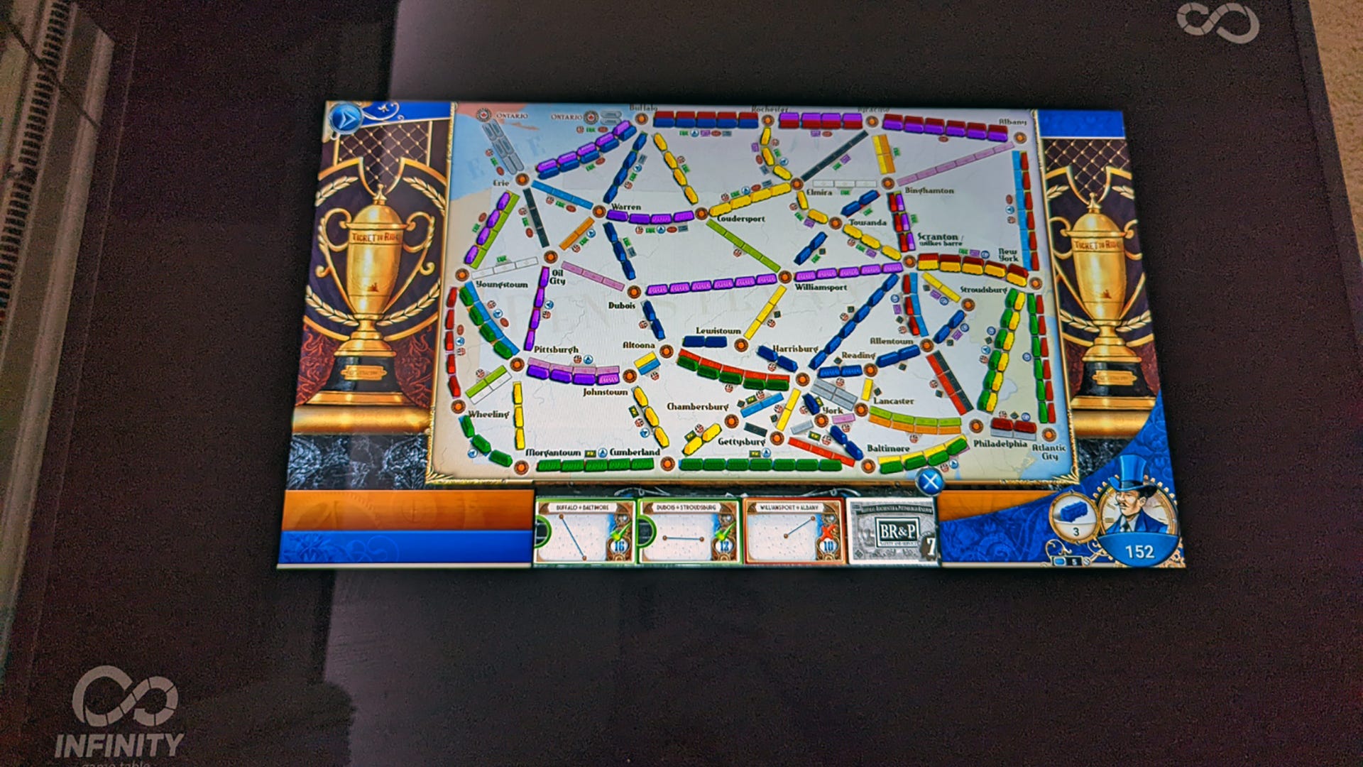 Thực hành với'Ticket to Ride'cho Arcade1Up's Infinity Game Table VI Atsit
