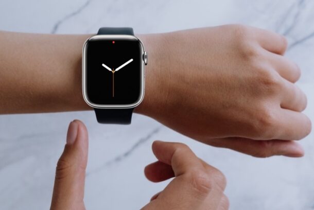 red dot apple watch