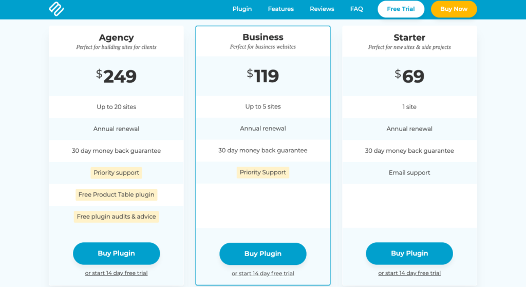 wordpress table plugin