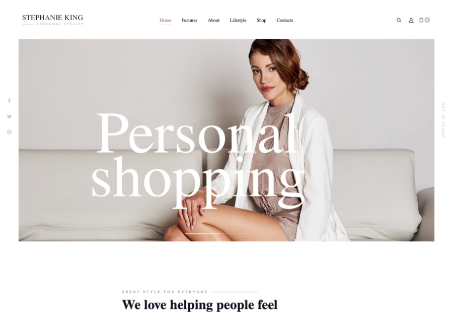 S.King | Personal Stylist e Fashion Blogger WordPress Tema