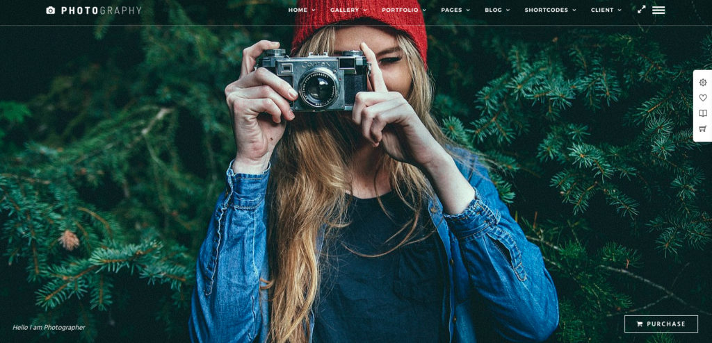 Photography WordPress theme