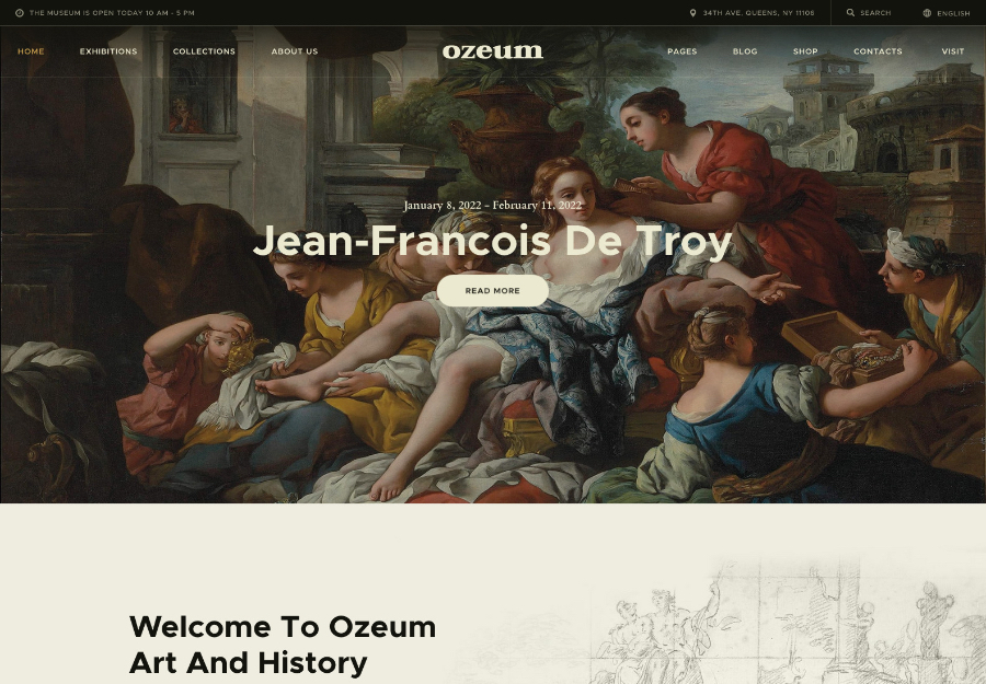 Ozeum | Galeria de Arte Moderna e Museu Creative Online Tema WordPress