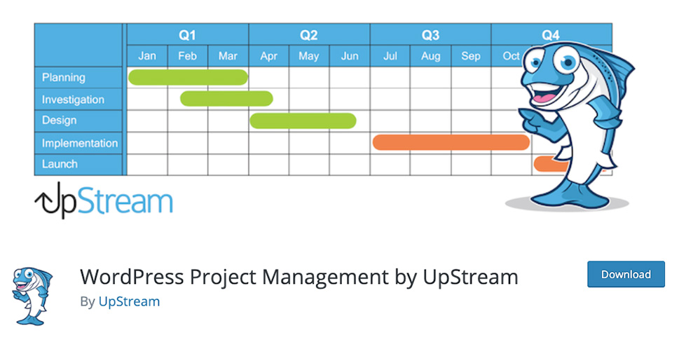 WordPress Project Management by UpStream