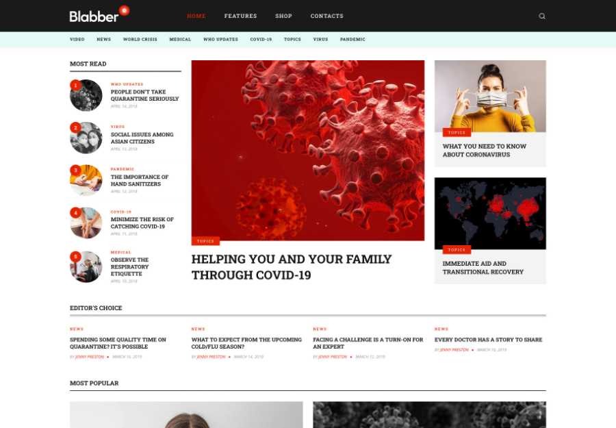 Blabber | All-in One Elementor Blog & News Magazine WordPress Theme + RTL