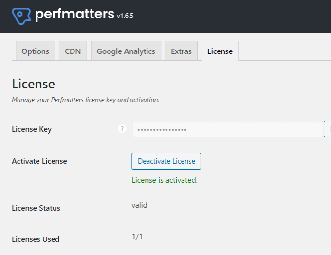 Perfmatters-License