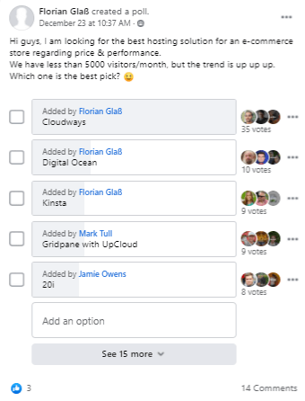 eCommerce Hosting Poll