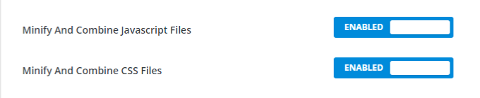 Minify Combine CSS JavaScript Divi