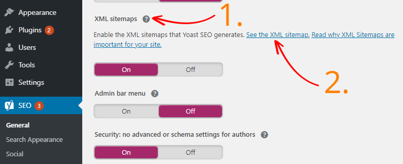 Yoast SEO Sitemap