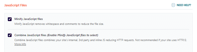 Minify Combine JavaScript Files