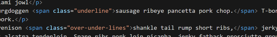 html-css-underline-span-markup