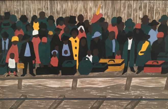 da série de migração de Jacob Lawrence