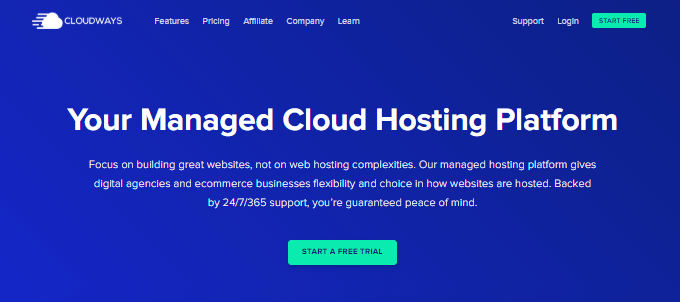 Cloudways-Homepage