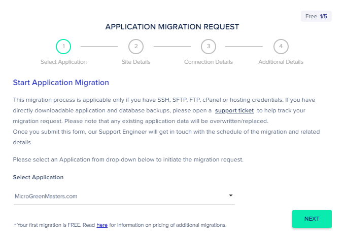 Cloudways Free Migration Request