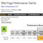 Hostinger WebPageTest