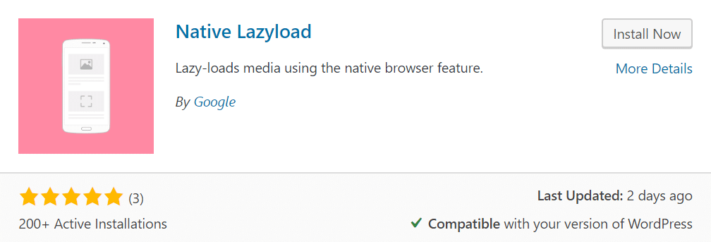 Native lazyload plugin