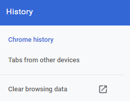 Limpar dados/histórico de navegação no navegador Google Chrome.