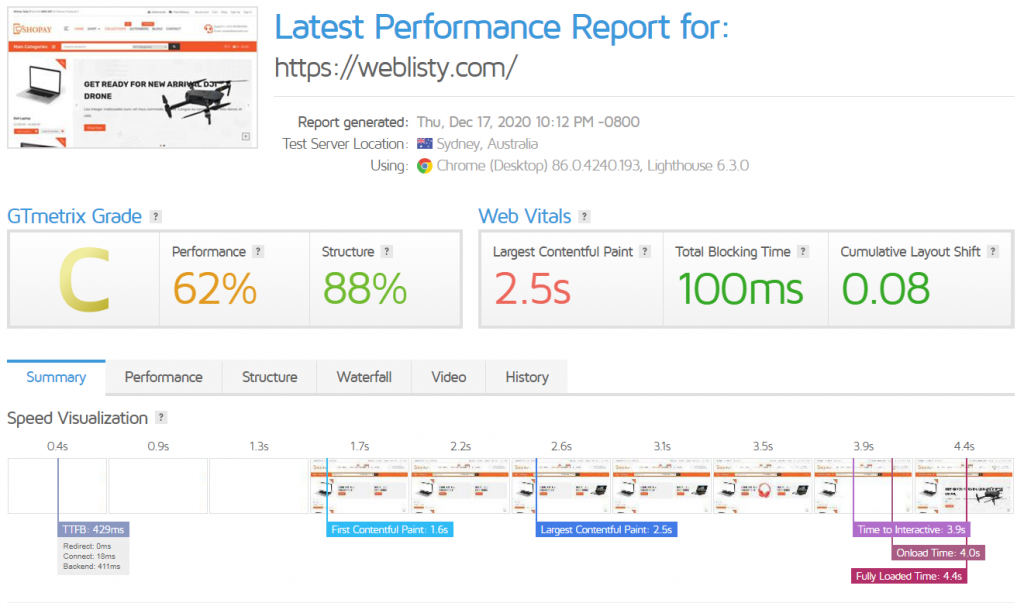 gtmetric speedup 2 Melhores configurações de plug-in WordPress Cloudflare para sites mais rápidos