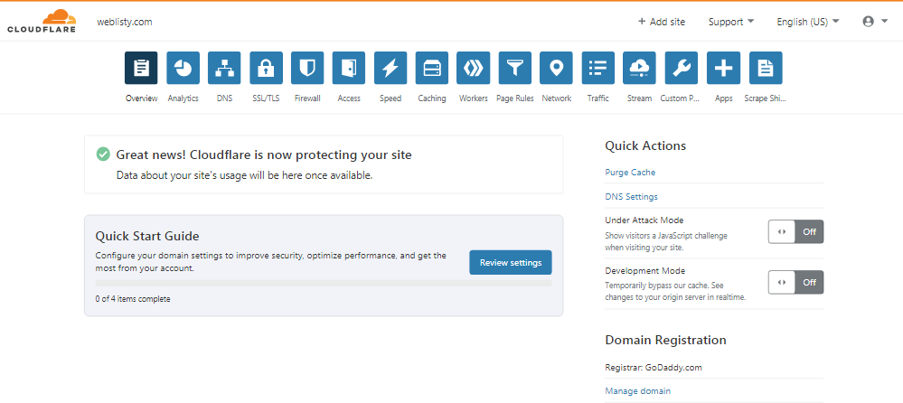 configuração do cloudflare concluída Melhores configurações do plugin Cloudflare do WordPress para sites mais rápidos