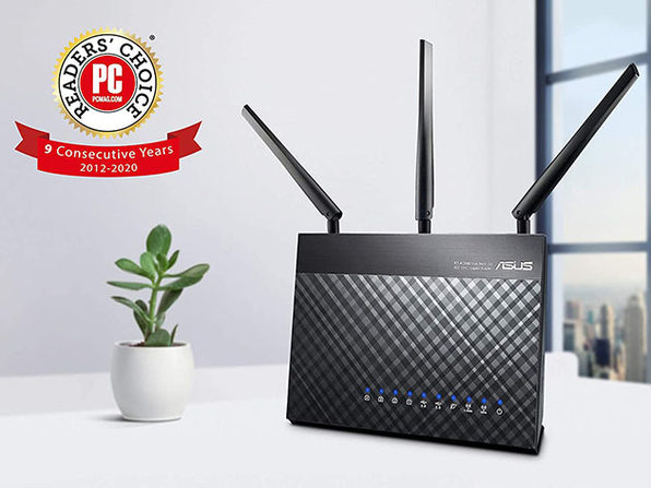 Roteador Wi-Fi Gigabit de banda dupla Asus AC1900