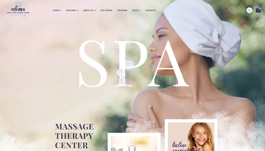 Edema | Bem-estar e spa WordPress Theme