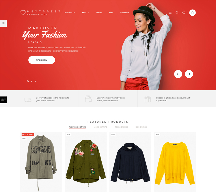 Nextprest-Amp Ecommerce PrestaShop Theme