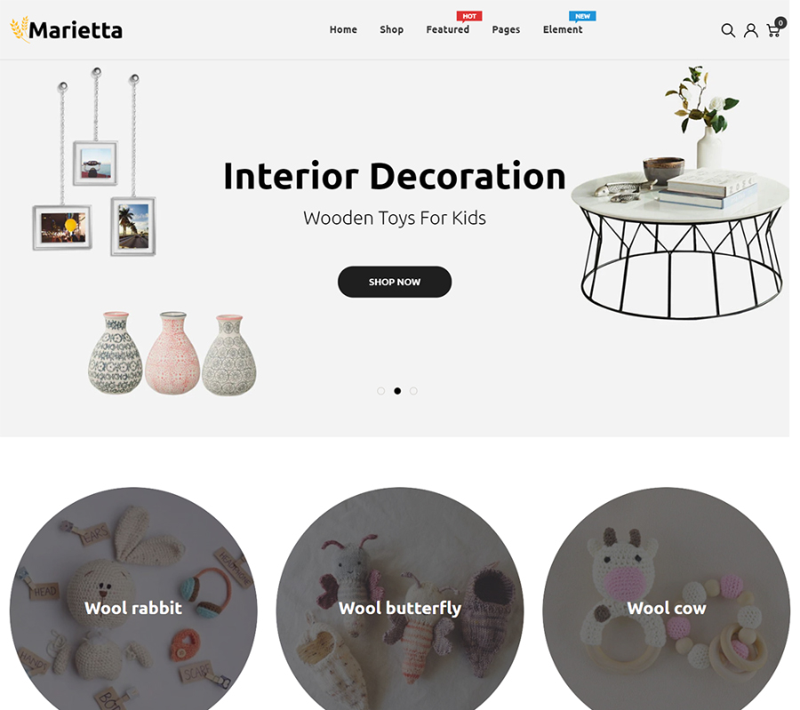 Marietta-Handmade & Crafts Shopify Theme