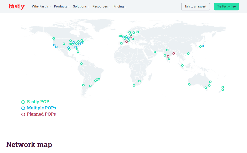 Fastly-CDN Map