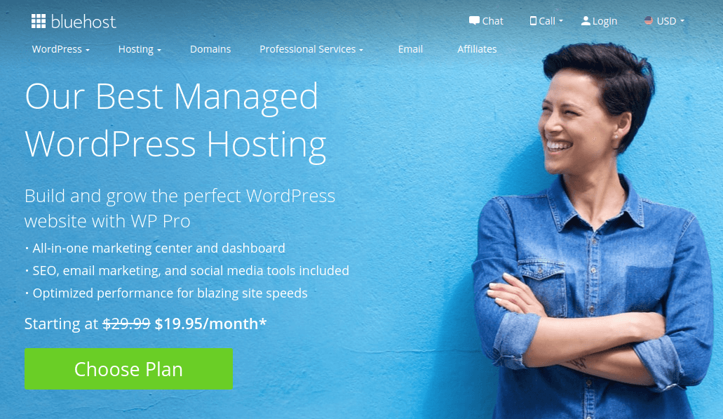 Bluehost-WP Pro WordPress Hosting