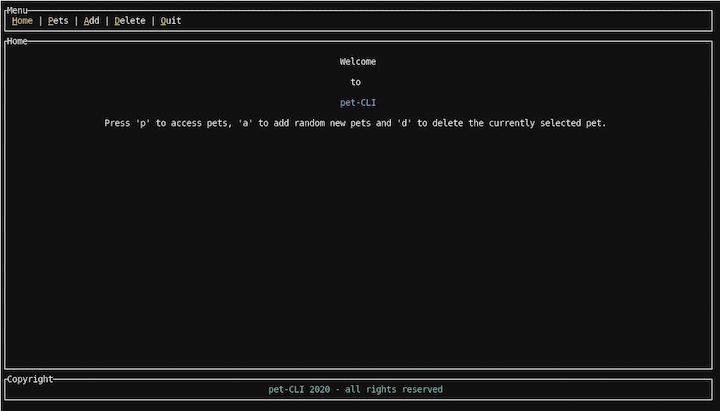 Exemplo de interface de linha de comando Rust criado com TUI