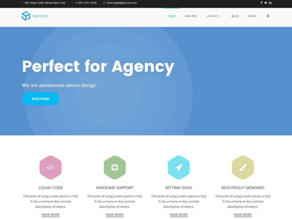 Suffice wordpress theme