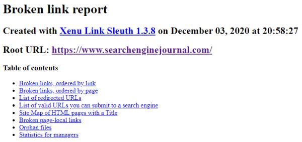 Zenu Link Sleuth, uma ferramenta para auxiliar na análise de concorrentes de SEO.