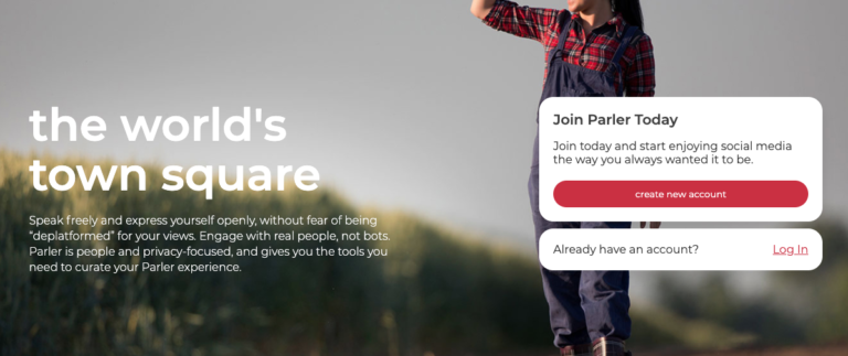 Plataforma social alternativa Parler se autointitula como