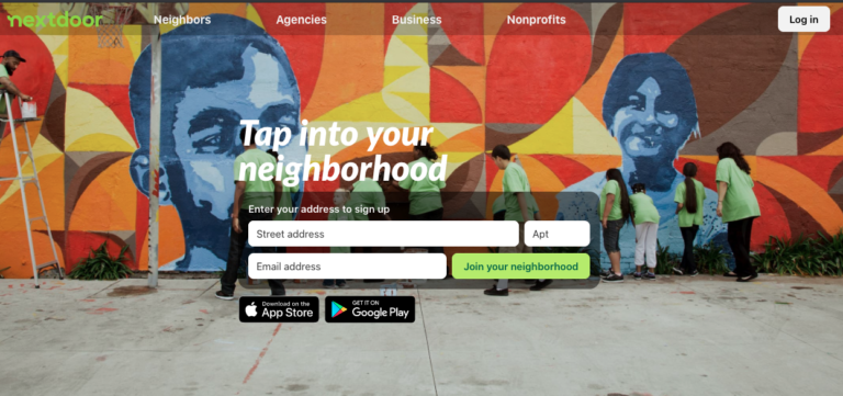 Tente nextdoor como uma alternativa para suas redes sociais típicas.