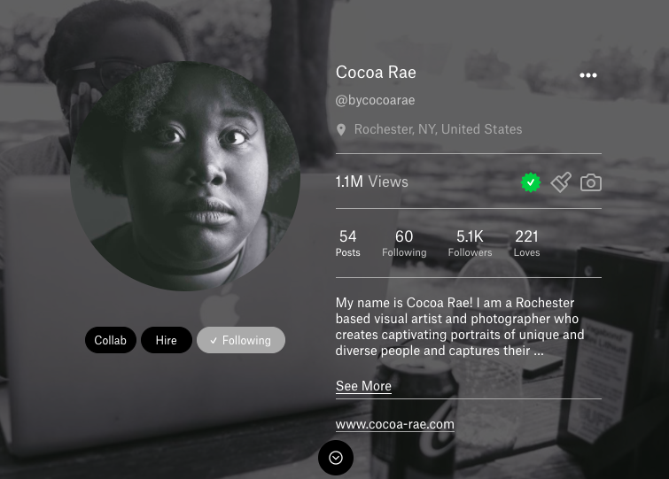 Cocoa Rae obteve sucesso na rede social alternativa Ello