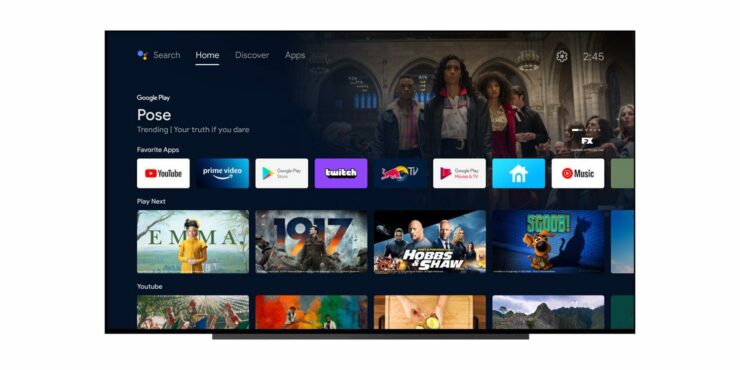 Android TV recebe uma reformulação da tela inicial na nova atualização