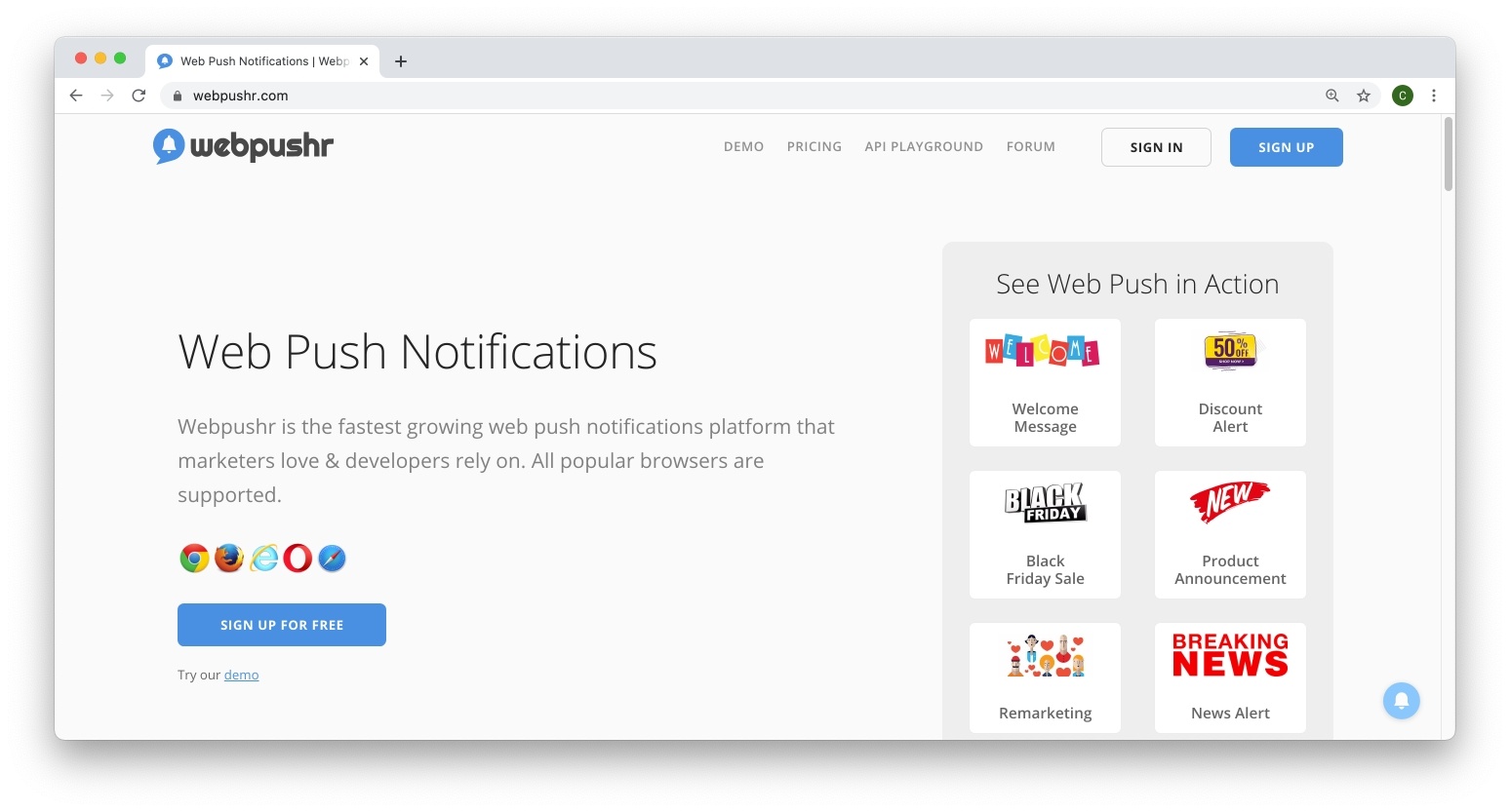 webpushr