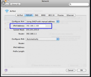 IPV4 endereço