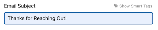 Alterar assunto do e-mail linha