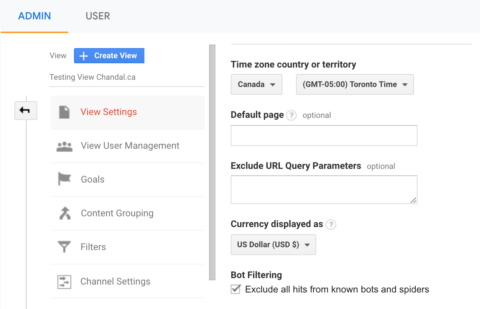 filtragem automática de bot em Google Analytics