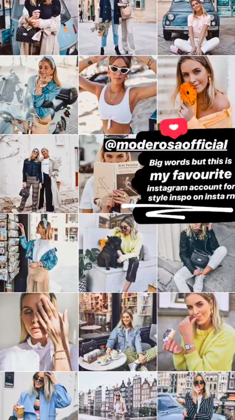 Uma imagem de uma conta do Instagram mostrando uma mensagem.