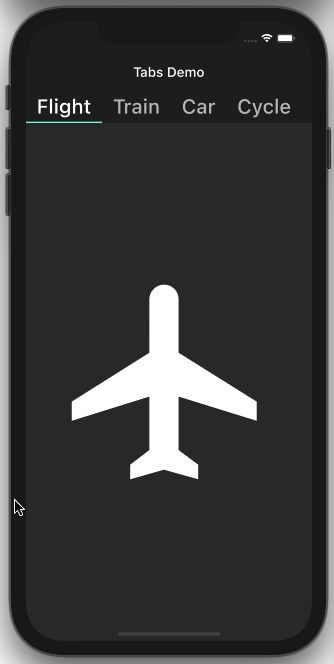 Flutter AppBar: guias verticalmente roláveis
