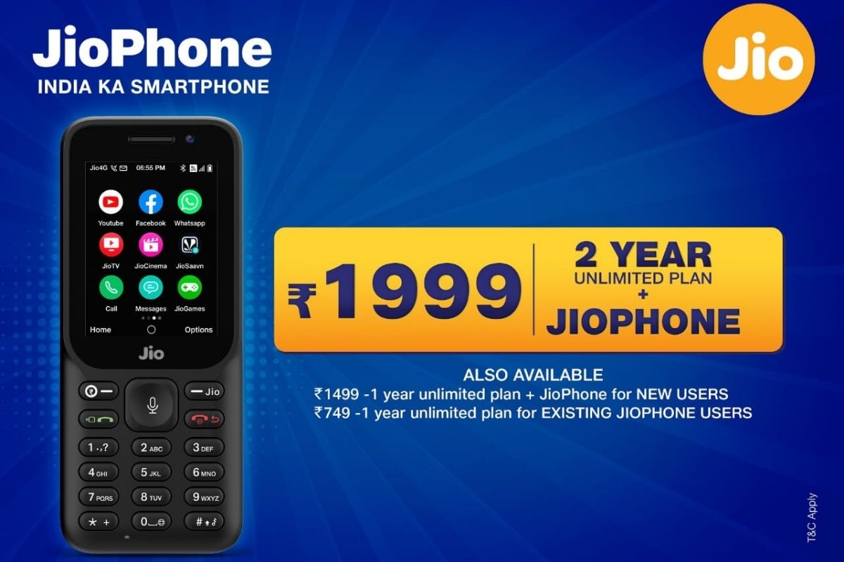 JioPhone 2021 Oferta com chamadas de voz ilimitadas, anunciada