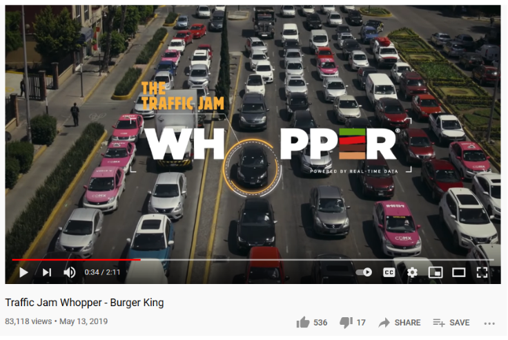 hambúrguer king espanhol campanha